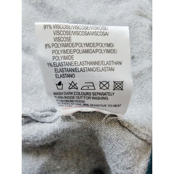 Y LONDON L Skull Sweater Pullover Goth Y2K Women’s Gray Beaded Stretch L/S‎ - Picture 7 of 8